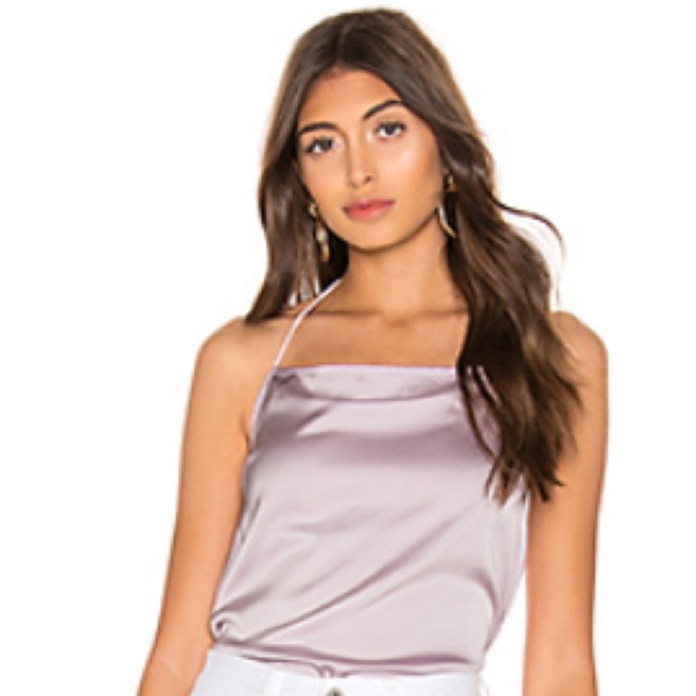 Lavender silk top